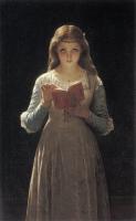 Pierre-Auguste Cot - Young Maiden Reading a Book